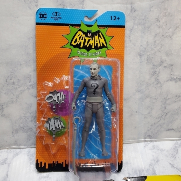 Batman Action Figures Lot of 3 Riddler Robin Egghead Classic TV Series DC New - Picture 5 of 16